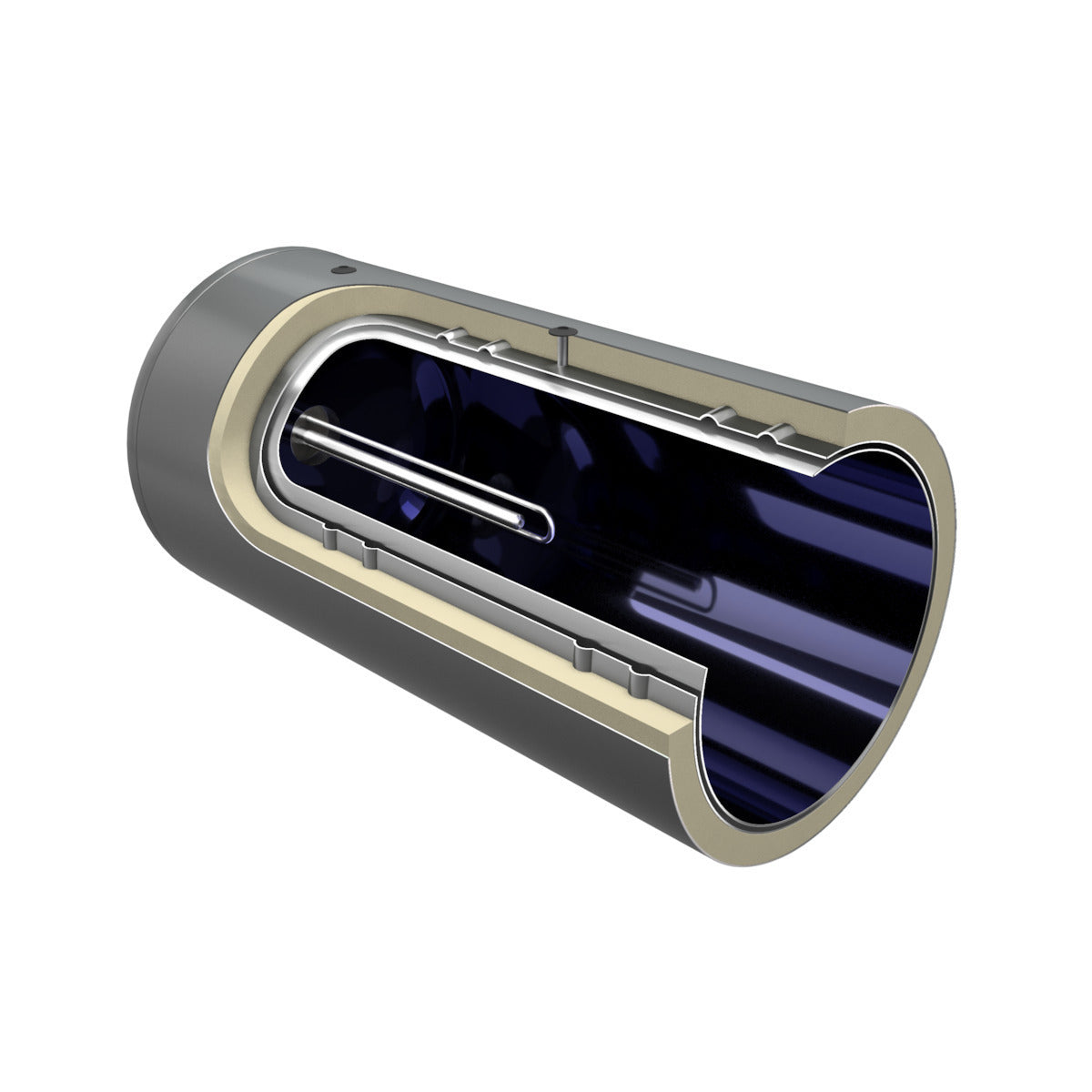 Calpak Mark 5 Ηλιακός Θερμοσίφωνας 160 λίτρων Glass Τριπλής Ενέργειας με 2.1τ.μ. Συλλέκτη